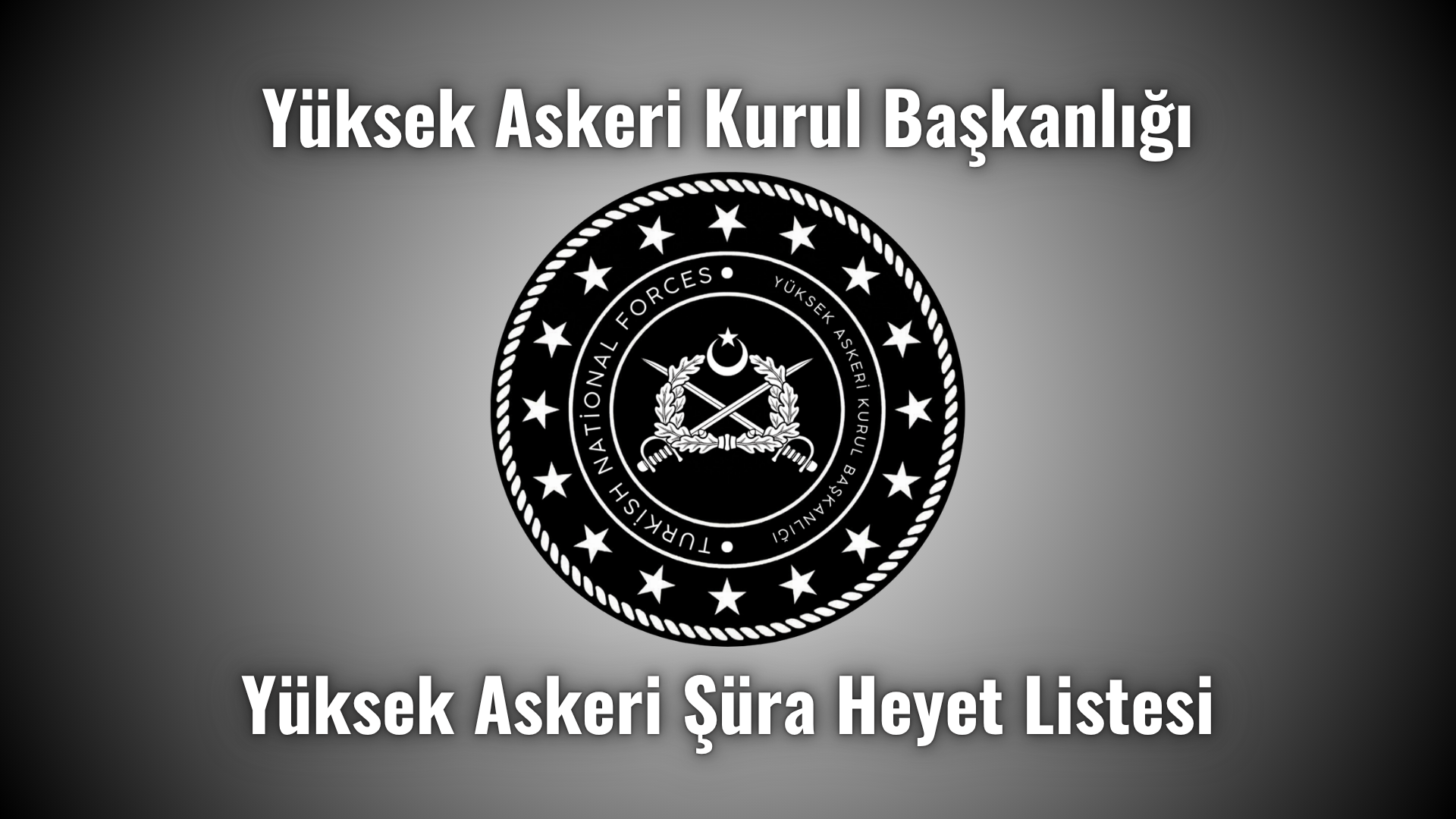 TNF, Yüksek Askeri Şüra Heyet Listesi